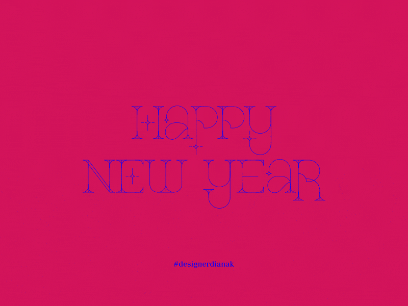 HAPPY NEW YEAR 2021 ae after effect aftereffects animation designerdianak dribbble happy new year illustration new year typography typography art