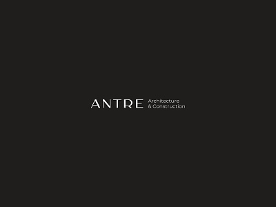 ANTRE logo architecture brand branding construction designerdianak logo logo design logodesign logos logotype