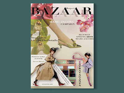 Harper's BAZAAR collage design illustration photoshop poster art