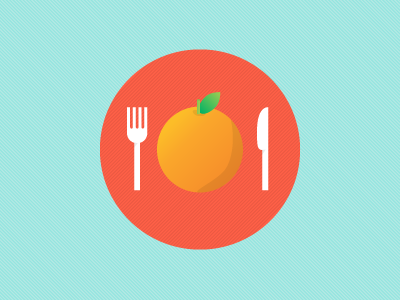 Eat healthy illustration orange vector