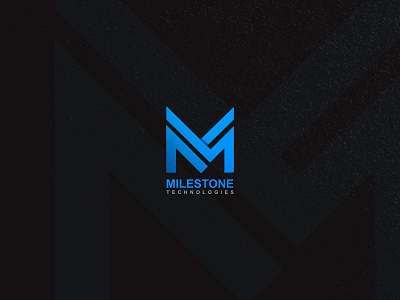 milestone technologies logo branding design graphic design logo milestone ui