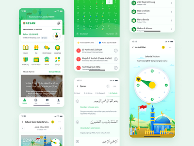 Kesan - Kedaulatan Santri app app design islam islamic mobileapp qabla ui uiux ux