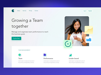 Landing page System Management Team