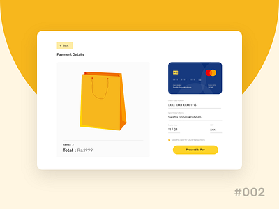 Daily UI Challenge - Day 002(Credit Card Checkout)