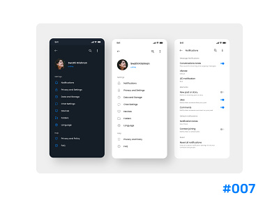 Day 007 (Settings) - Daily UI Challenge