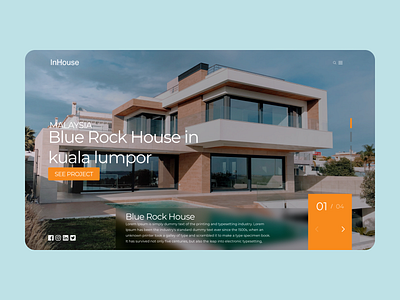 Real estate Company design homepage landing landingpage productdesign realestate ui uiux ux webdesign