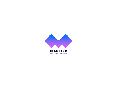 M Letter Logo Design brand branding design graphicdesign icon illustration illustrator letter lettering logo logos logotype m vector