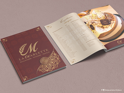 brochure la marlette bakery bakery logo brochure brochure design brochure mockup design illustration illustrator vector