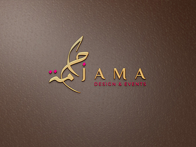 Jama design & events logo brand brand identity elegant graphic design logo logo design luxe vector