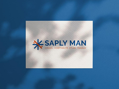 Logo Saply Man accounting accounting brand brand identity comptabilité design graphic design identity logo logo maker