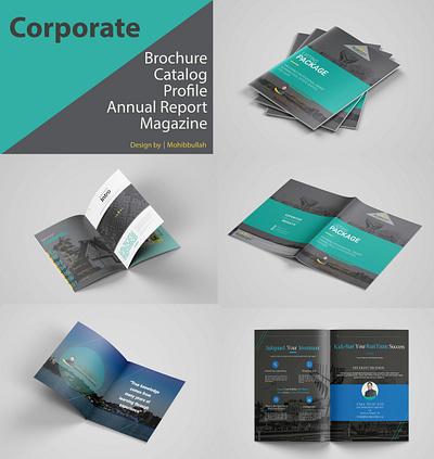 Corporate Real Estate Brochure Design android app design bifold brochure booklet design branding brochure design catalog design illustration magazine profesional trifold brochure typography