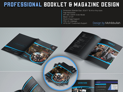 Professional Booklet & Magazine Design animation bifold brochure booklet design brochure design catalog corporate design flyer design illustration magazine profesional trifold brochure typography vector web