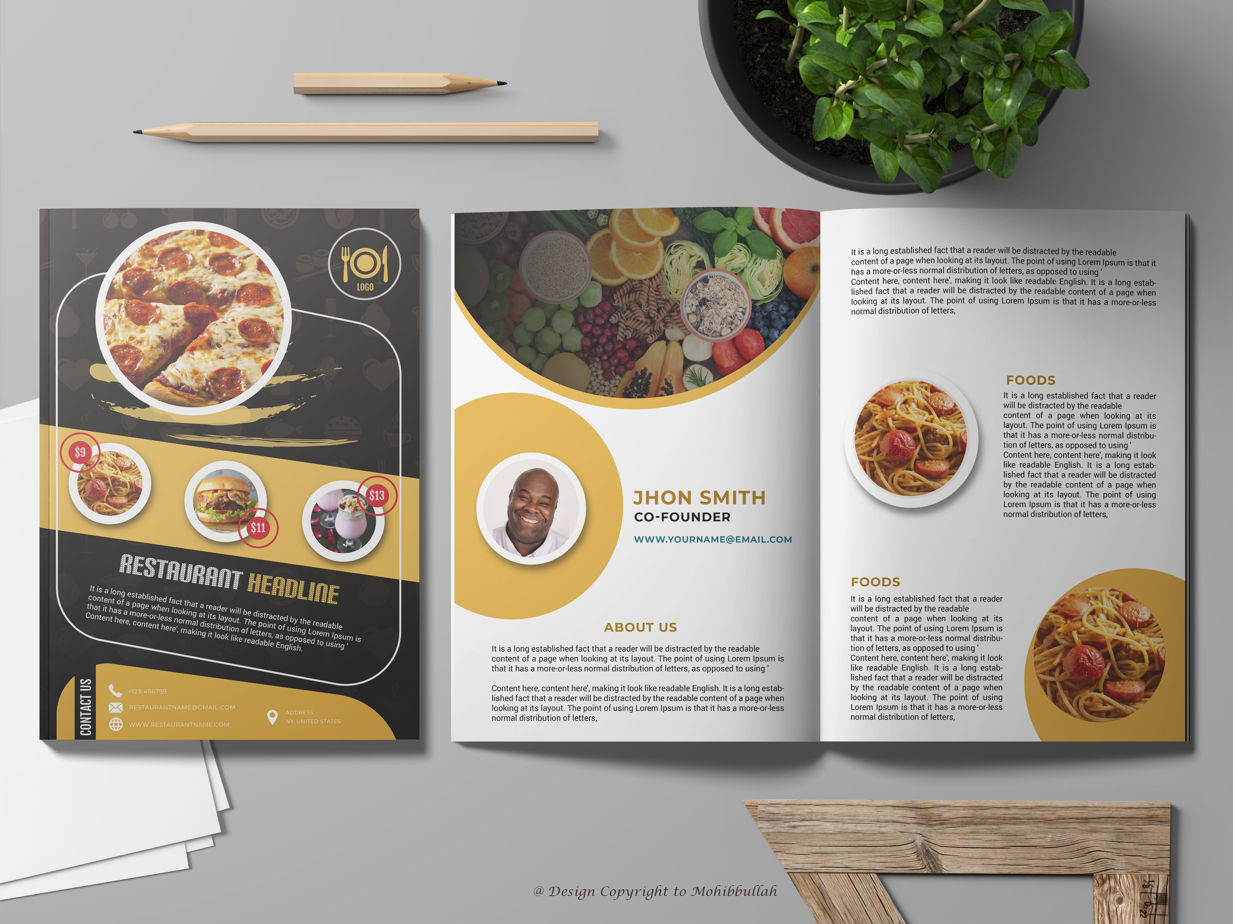 Professional Restaurant Menu Catalogue Design by Mohibbullah Khandakar