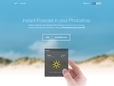 Weather Extension for Photoshop app extension photoshop useful weather