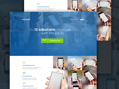 New Mockuuups download hand iphone mockup phone photoshop psd resource template