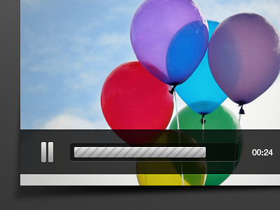 Part of video player black detail player vector video