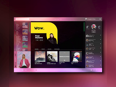 Spotify - redesign adobe adobe xd animation interface design madewithadobexd redesign spotify xd