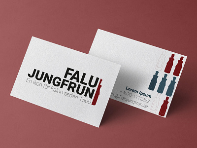 Logoype - "Falujungfrun" branding illustrator logo mockup photoshop