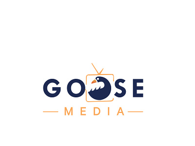 Goose Media logo app branding design illustration logo