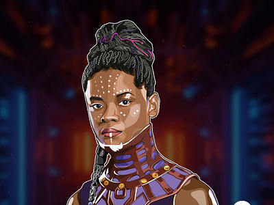 Black Panther 2 Wakanda Forever 2022 adobe illustrator animation artoftheday artwork blackpanther branding design graphic design illustration netflix portrait usadesign vector art