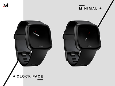 Minimal design Clock face app clock face design layout ui watch
