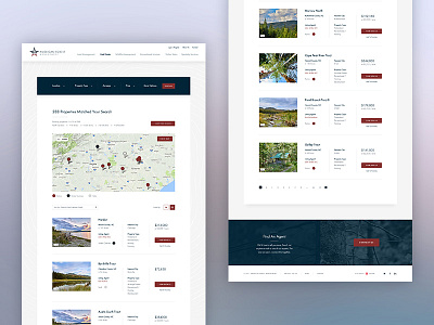 American Forest Management - Property Listing american blue footer forest gray header red responsive web website