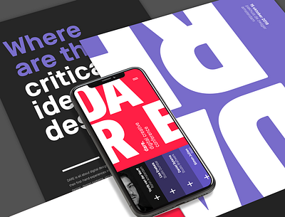Dare Digital Creative Conference app branding design logo ui