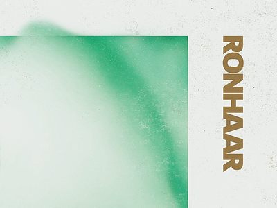 Ronhaar EP Developlement album art ep grain music noise plak texture typography