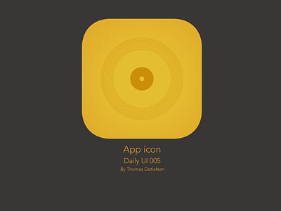 App icon Daily UI 005 app icon dailyui 005 vinyl