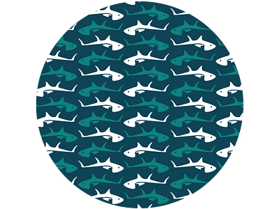Blue Tuna Pattern fabric fish fish pattern fishes illistration ocean pattern print sea sea food sea pattern text design tuna tuna print waves
