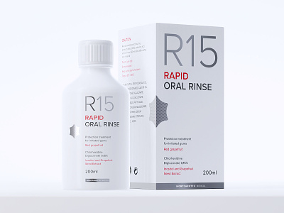 RAPID 3d blender brand branding minimal minimalistic package design packaging