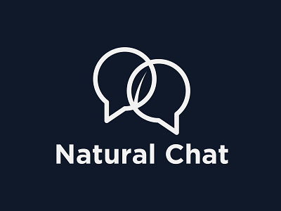 Natural Chat Logo app icon branding chat logo clever chat logo clever message logo conversation logo creative chat logo creative leaf logo gotham logodesign meaningful logo message logo messaging logo minimal chat logo minimalist chat logo natural conversation logo negative space leaf logo negative space logo simple logo