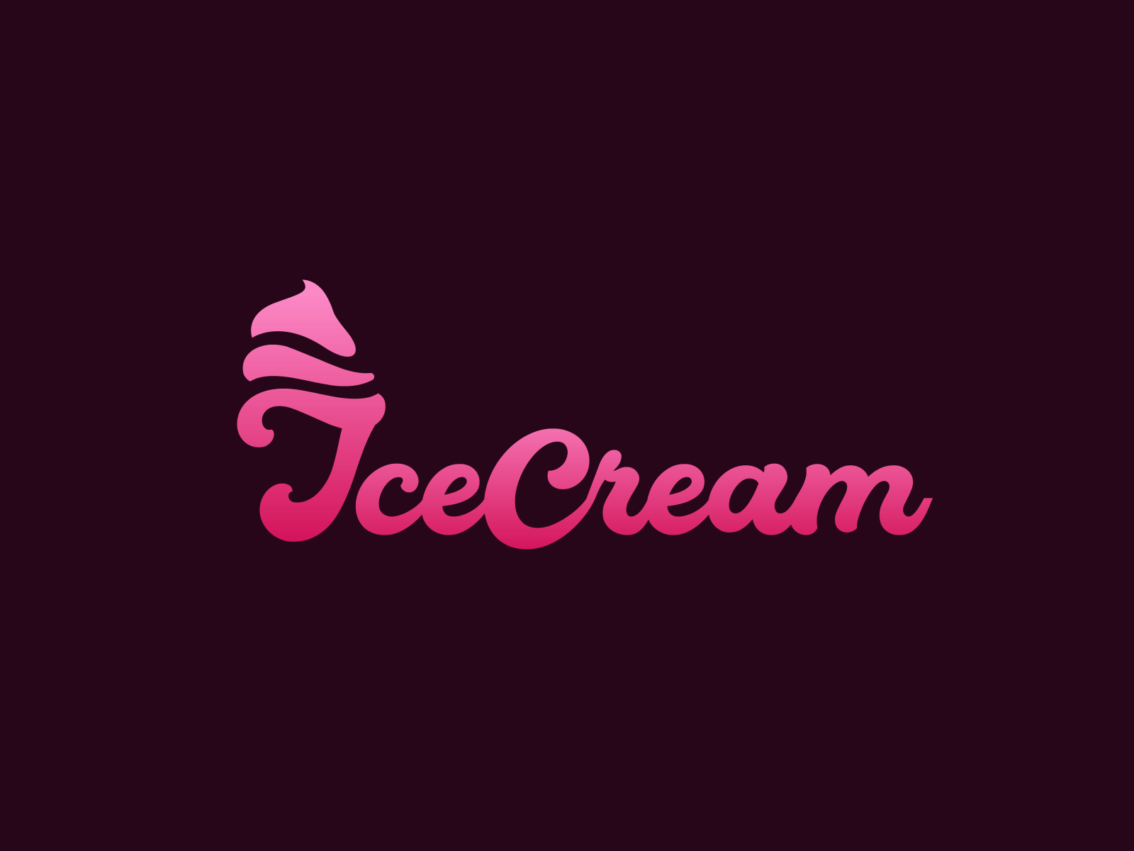 Ice Cream Premade Logo Design - Customized with Your Business Name — Ramble  Road Studios