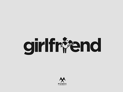 Creative Girlfriend Logo Design black bold boyfriend clever girlfriend logo cleverlogo creative girlfriend logo creative logo dark girlfriend logo girlfriend text logo gotham logo design logo designer love logo meaningful girlfriend logo minimalist logo relationship logo romantic logo simple logo typography