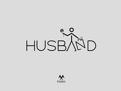 husband logo design clever husband logo clever logo concept conceptual logo creative concept creative husband log husband husband and wife husband logo logo designer meaningful husband logo meaningful logo men minimalist logo professional logo text logo thoughtful logo typogaphy workmark