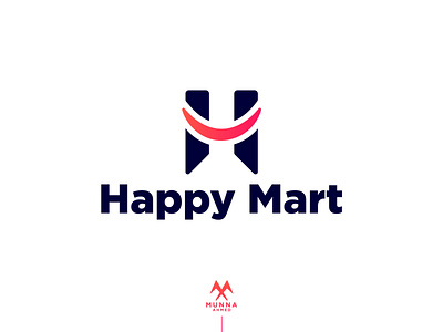 H Logo | Happy Mart Smile Logo