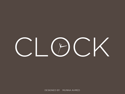 Clock logo design
