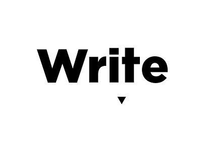 Write Logo Design black clever write logo creative creative write logo logo logodesign minimalist negativespace pen pencil write