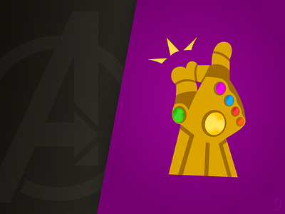 The Infinity Gauntlet avengers concept design endgame figma flat gems illustration infinity gauntlet marvel snap vector