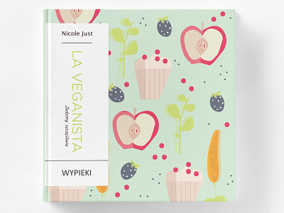 Book for vegetarians apple book book cover branding cookie cover cover book design illustration vege vegetable vegetables vegetarian