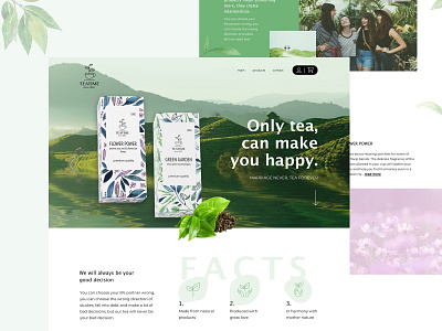 Tea product page