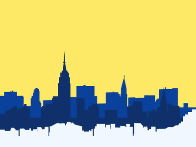 New York Skyline color hunt design illustration illustrator vector