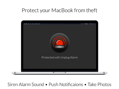 Unplug Alarm MacOS app mac macos screenshot