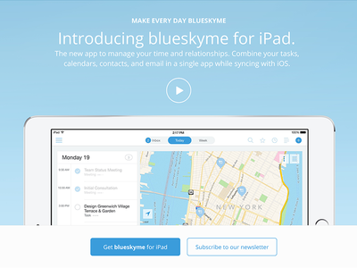 bsm Video app calendar ipad productivity startup todo ui ux website