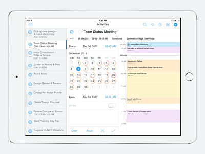 Bsm Date Picker app calendar date detail ipad list management picker productivity