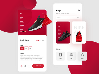 shoe shop app app design design shoe shop ui ux