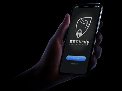 Security app (metallic version) androi app branding design icon illustrator ios logo mobil splash typography ui ux vector