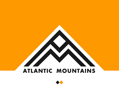 Atlantic Mountains atlantic branding identity illustration logo mark mountains vector