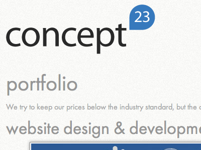 Portfolio page concept23 design portfolio website