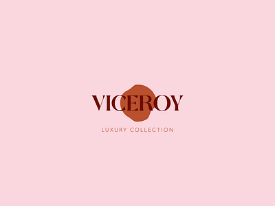 Logo for Viceroy branding design illustrator logo minimal pastel typography vector